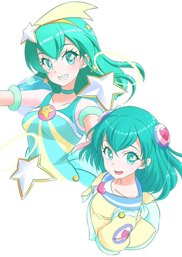 hagoromo lala and cure milky (precure and 1 more) drawn by shiruppo