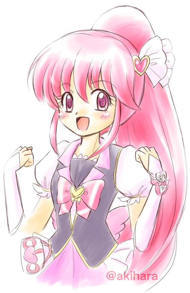 aino megumi and cure lovely (precure and 1 more) drawn by akihara_ryou