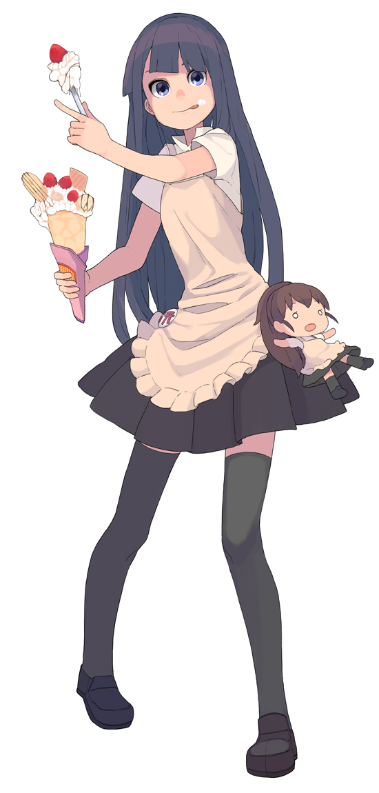 taneshima popura and yamada aoi (working!!) drawn by asamoto