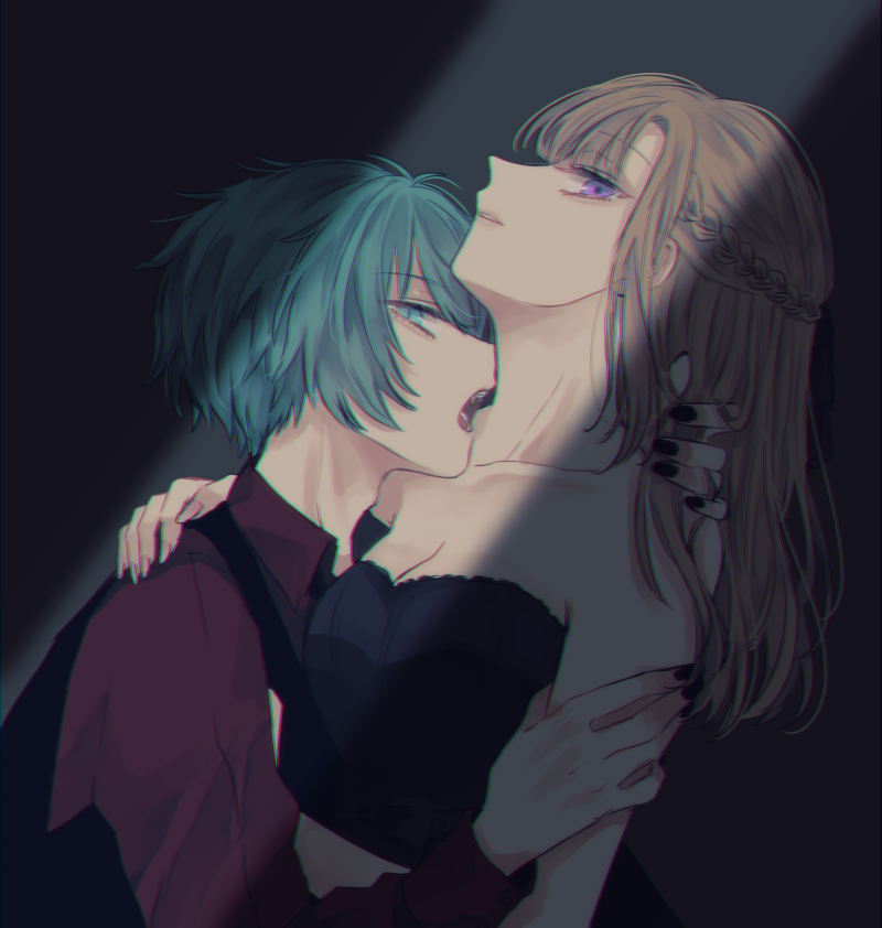 hiyori sou and chidouin sara (kimi ga shine) drawn by uououoon
