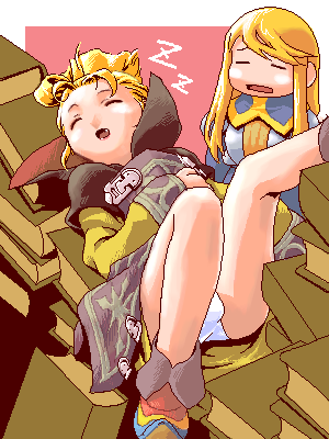 agrias oaks, ramza beoulve, and arithmetician (final fantasy and 1 more) drawn by mikuni_aoi