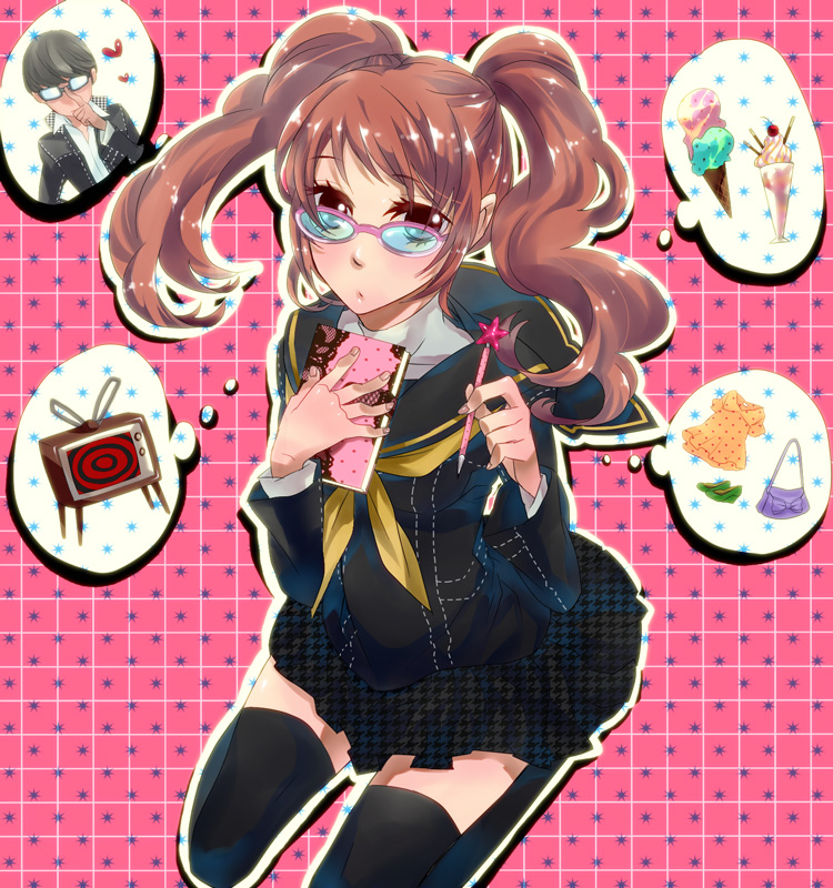 narukami yu and kujikawa rise (persona and 1 more) drawn by harumai