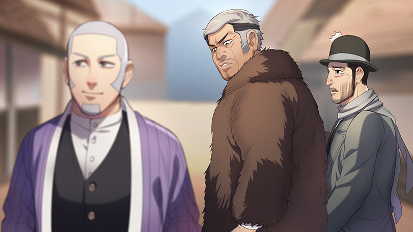 shiraishi yoshitake, wakayama kiichirou, and nakazawa tatsuya (golden kamuy) drawn by foxvulpine