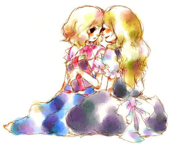 kirisame marisa and alice margatroid (touhou) drawn by mana_(artist)