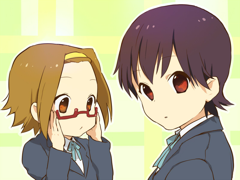 tainaka ritsu and manabe nodoka (k-on!) drawn by noco_(adamas)