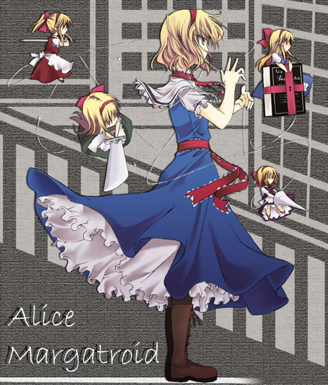 alice margatroid, shanghai doll, and hourai doll (touhou) drawn by minagi