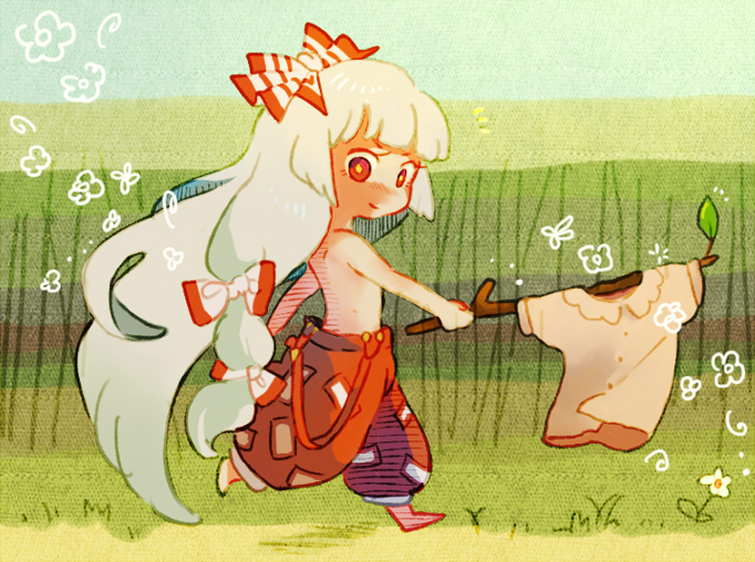 fujiwara no mokou (touhou) drawn by as_(ashyblown)