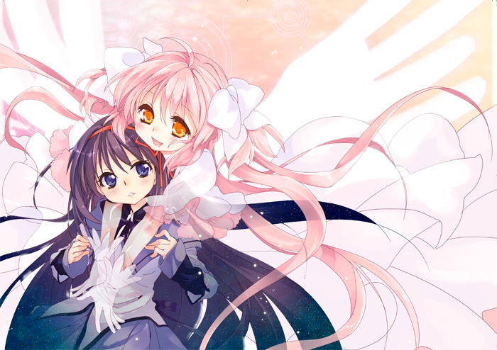 akemi homura, kaname madoka, and ultimate madoka (mahou shoujo madoka magica) drawn by malino_(dream_maker)