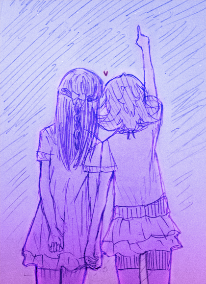 hishikawa rikka and aida mana (precure and 1 more) drawn by minu