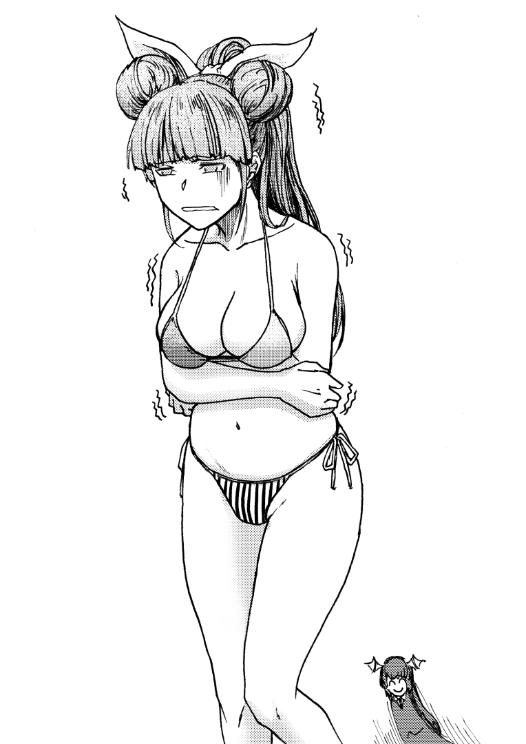 patchouli knowledge and koakuma (touhou) drawn by koyubi_(littlefinger1988)