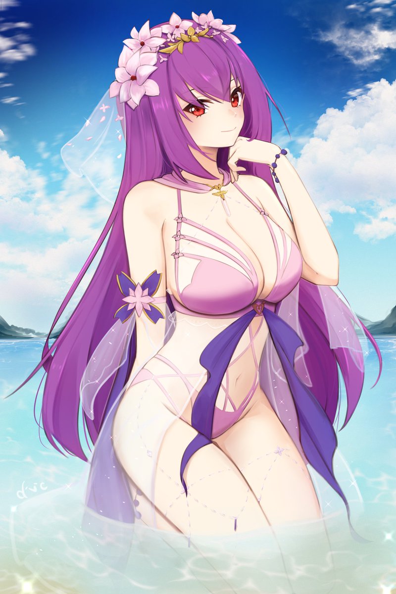 scathach and scathach skadi (fate and 1 more) drawn by davanchiart