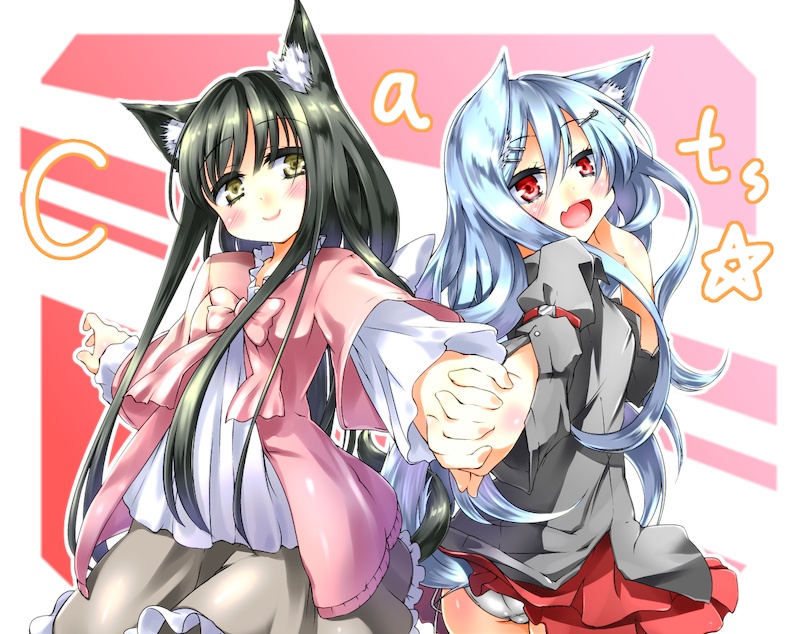 yamato and fuwari (original) drawn by shirasagi_rokuwa
