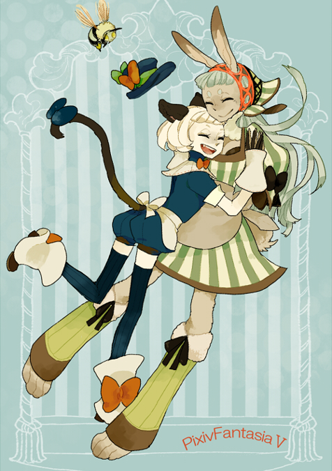 pixiv fantasia and 1 more drawn by l_hakase