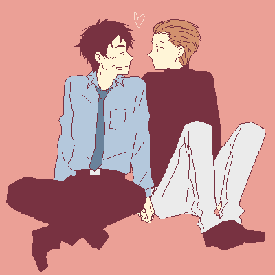 r daneel olivaw and elijah baley (the caves of steel) drawn by kurosuke_(nora)
