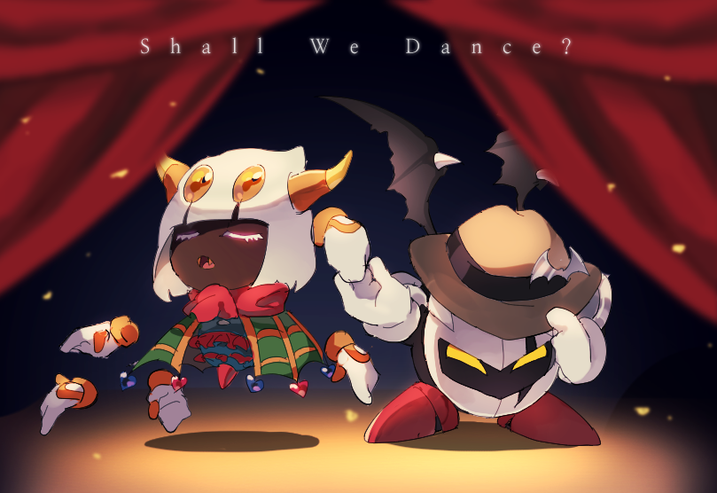 dark meta knight, queen sectonia, and old friend (kirby and 1 more) drawn by nt_26
