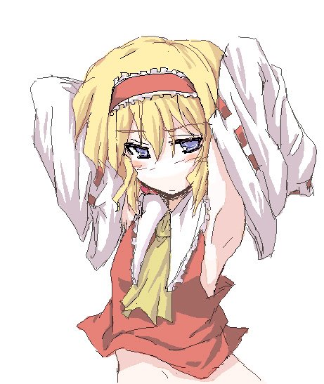 hakurei reimu and alice margatroid (touhou) drawn by mochiki