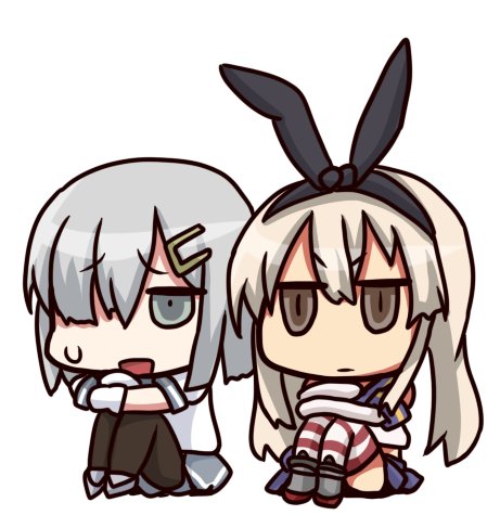shimakaze and hamakaze (kantai collection) drawn by yuuki_shishin