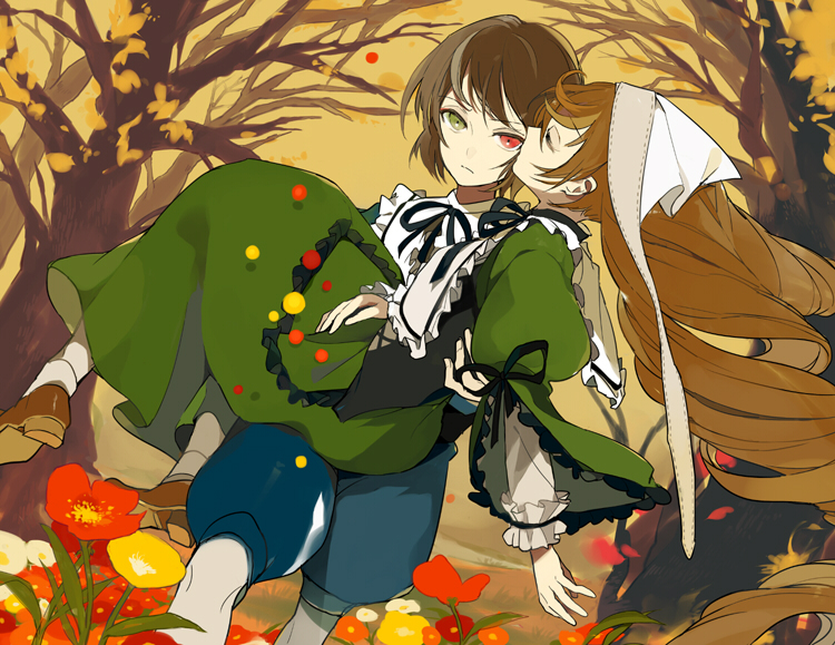 suiseiseki and souseiseki (rozen maiden) drawn by lowe_(slow)