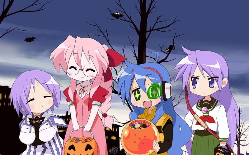 aerith gainsborough, hiiragi kagami, izumi konata, hiiragi tsukasa, bulma, and 3 more (final fantasy and 7 more) drawn by matt_cummings