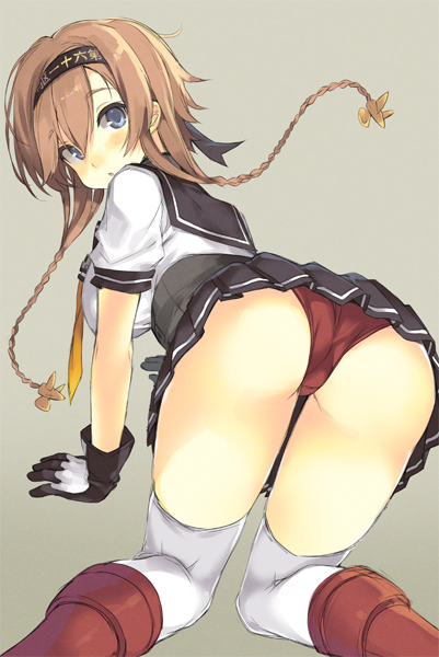 teruzuki (kantai collection) drawn by shimeji_(4_me_ji)