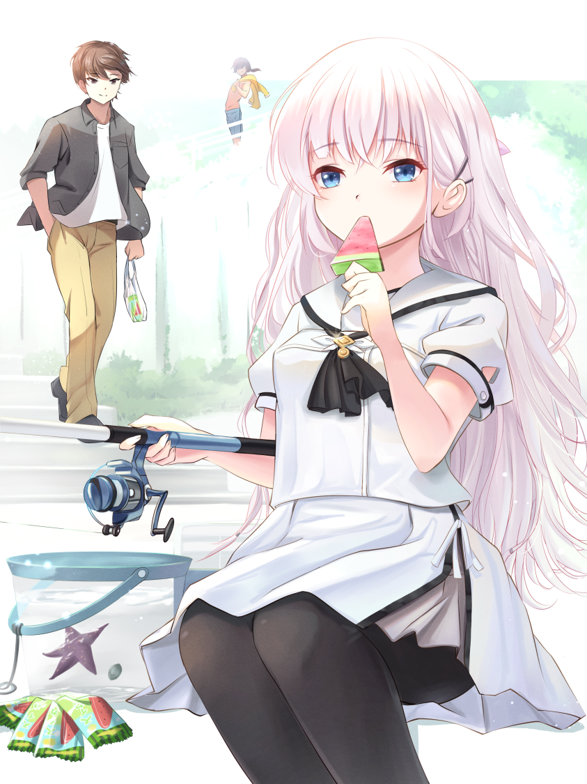 naruse shiroha and takahara hairi (summer pockets) drawn by tagame_(tagamecat)