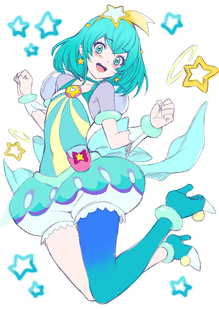 hagoromo lala and cure milky (precure and 1 more) drawn by whoosaku