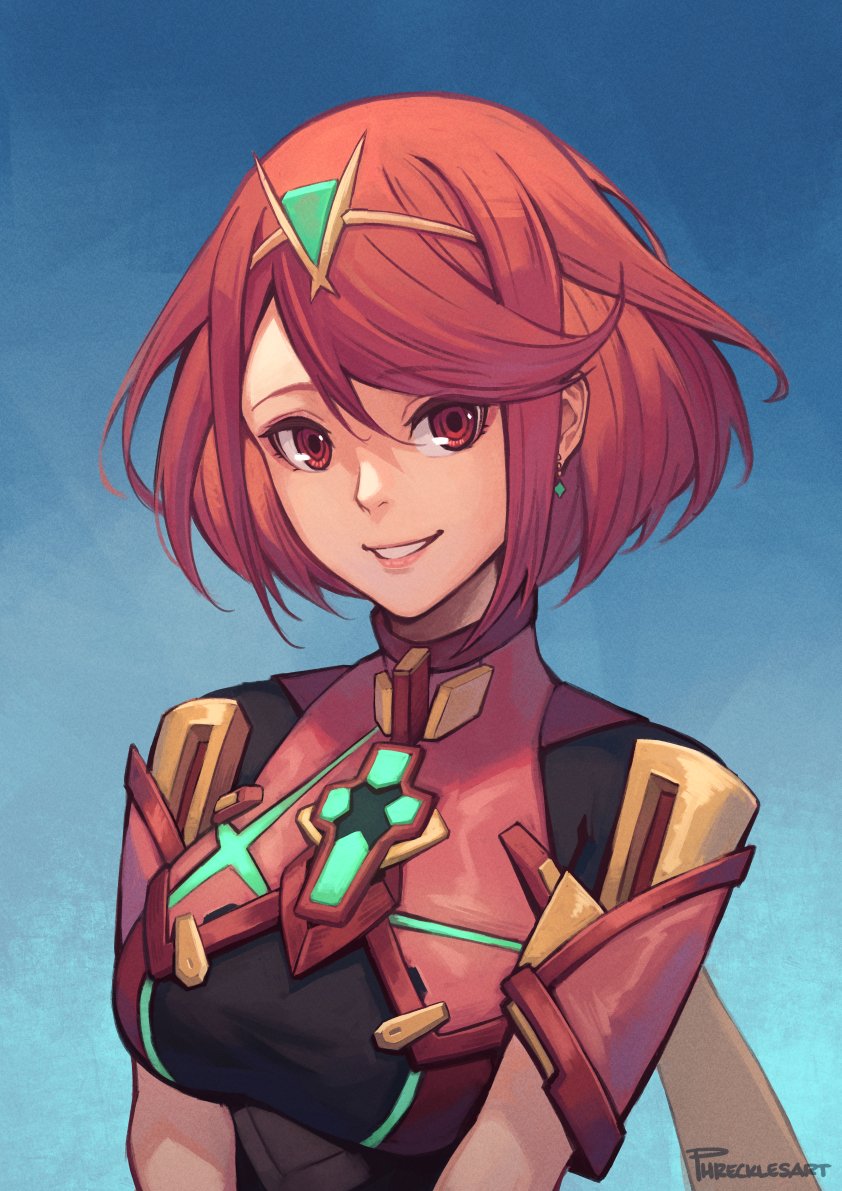 pyra (xenoblade chronicles and 1 more) drawn by phrecklesart
