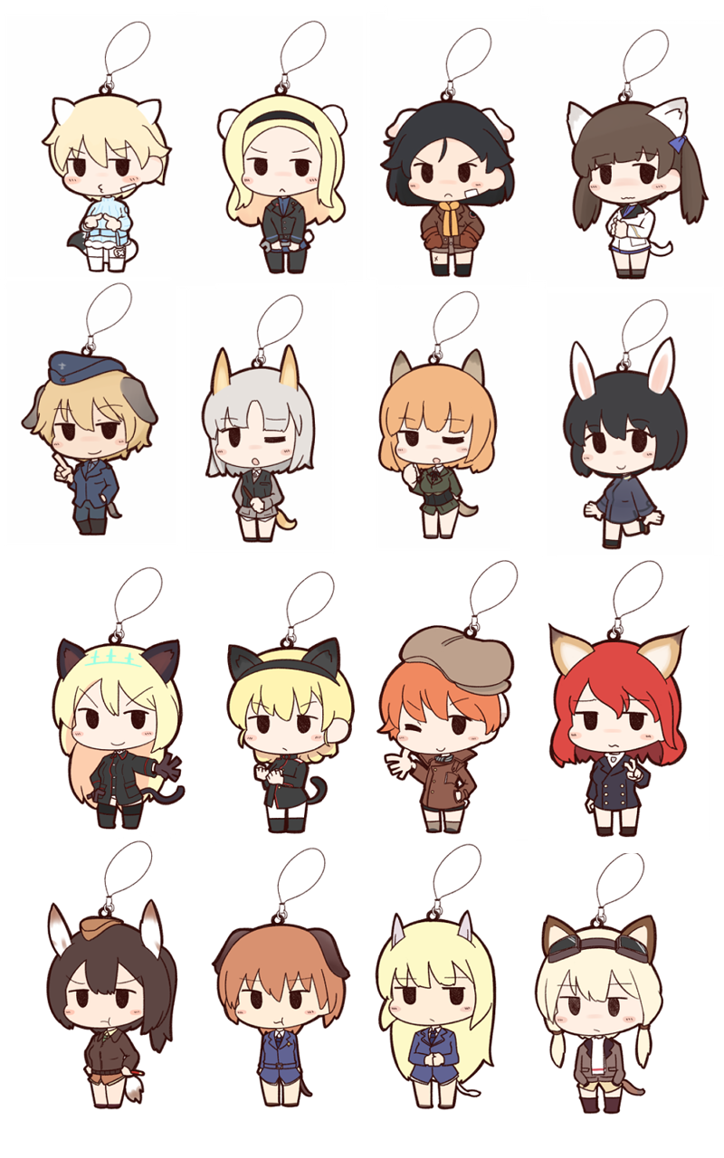 nikka edvardine katajainen, kanno naoe, waltrud krupinski, heinrike prinzessin zu sayn-wittgenstein, edytha rossmann, and 11 more (world witches series and 2 more) drawn by honda_takashi_(enorea)