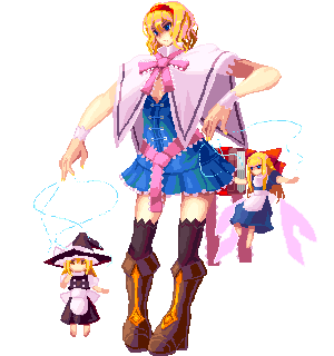 kirisame marisa and alice margatroid (touhou) drawn by yoshimoto_(dear_life)