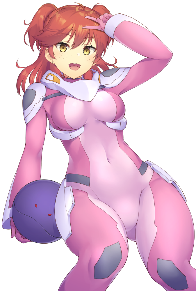nena trinity and bad haro (gundam and 1 more) drawn by pinta_(ayashii_bochi)