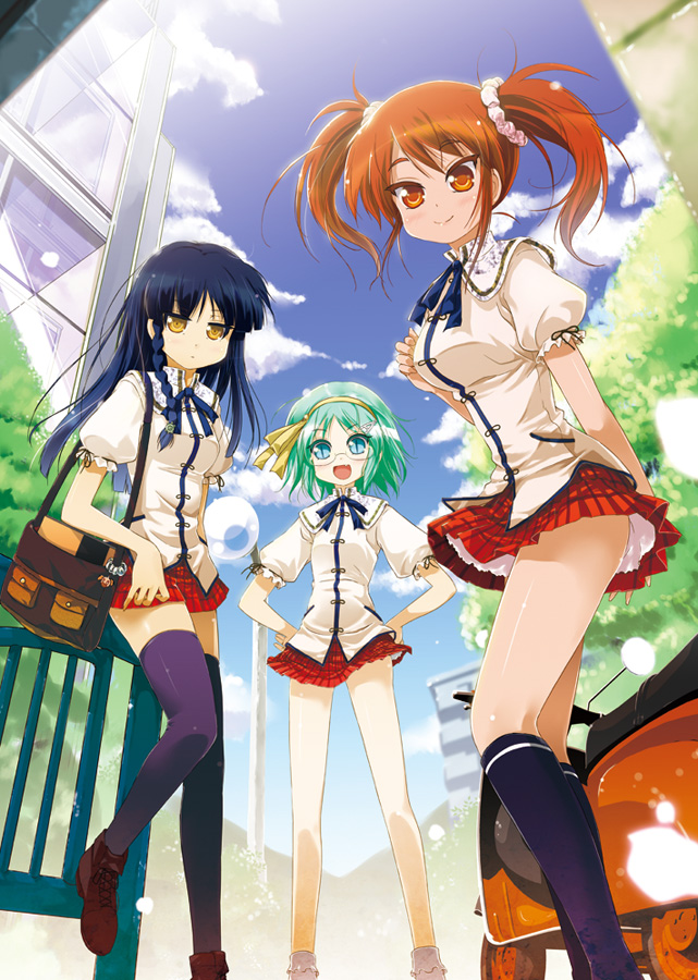 akabane iori, kirino sami, and hio raichi (kyou ami!) drawn by porurin