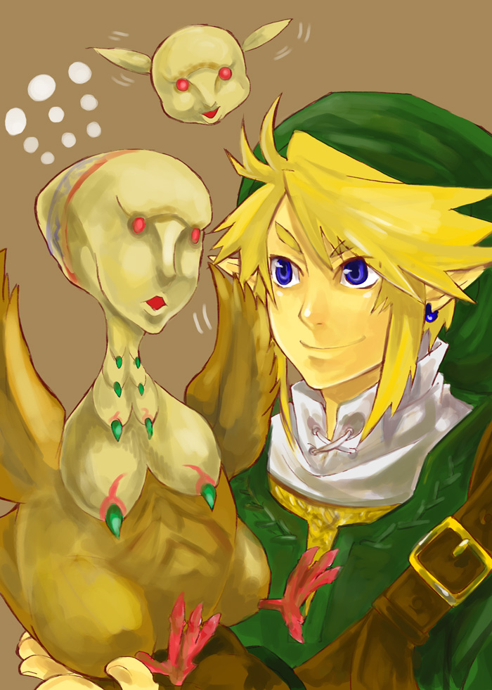 link and ooccoo (the legend of zelda and 1 more) drawn by mikami