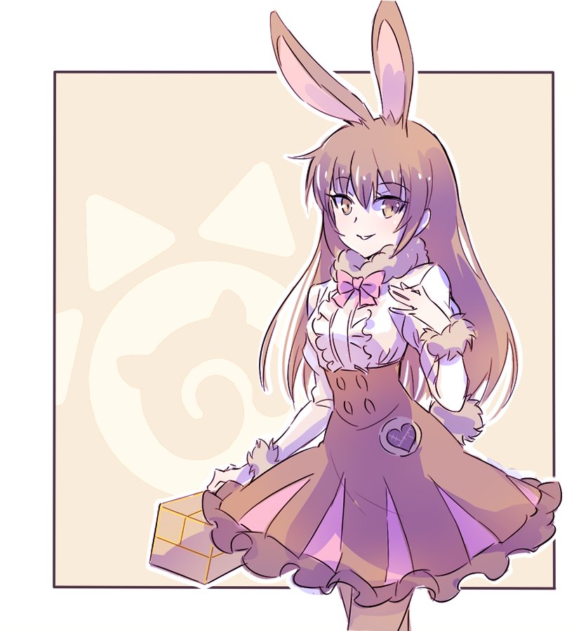 velvet scarlatina and european hare (kemono friends and 1 more) drawn by iesupa