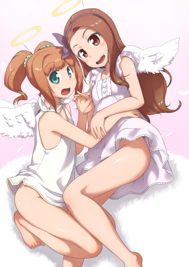 minase iori and takatsuki yayoi (idolmaster) drawn by ttomm
