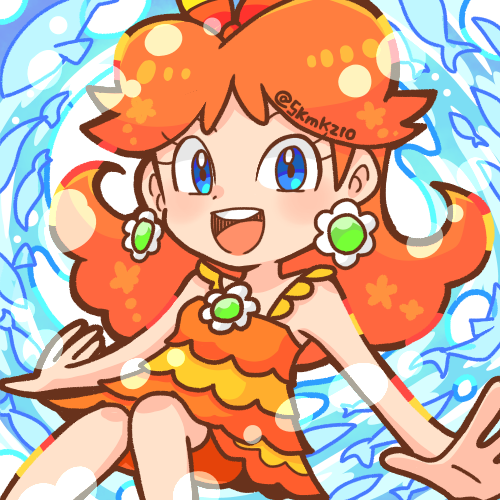 princess daisy (mario and 2 more) drawn by skmkz10