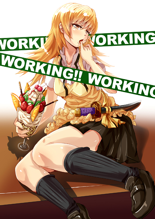 todoroki yachiyo (working!!) drawn by hiroaki_(hiropon_pj)