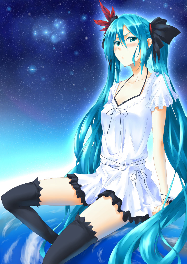 hatsune miku (vocaloid and 1 more) drawn by ihara_natsume