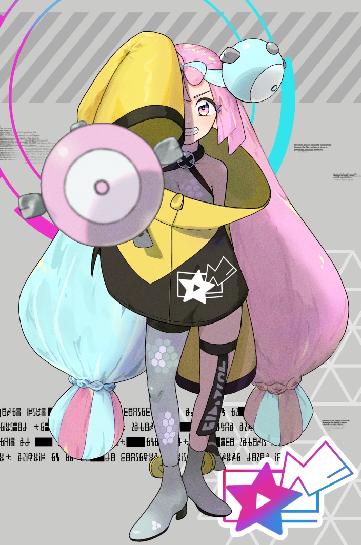 iono (pokemon and 1 more) drawn by tebukuro_tette