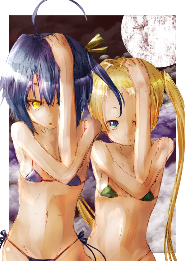 takanashi rikka and dekomori sanae (chuunibyou demo koi ga shitai!) drawn by ouchu_(toustar)
