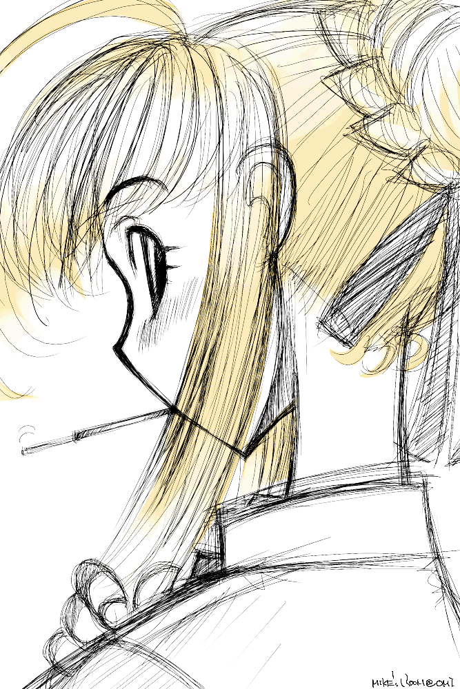 artoria pendragon and saber (fate and 1 more) drawn by mike156