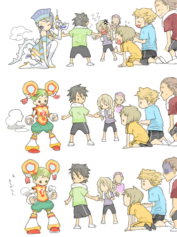 kaburagi t. kotetsu, ivan karelin, huang pao-lin, karina lyle, keith goodman, and 2 more (tiger & bunny) drawn by ina_(gonsora)