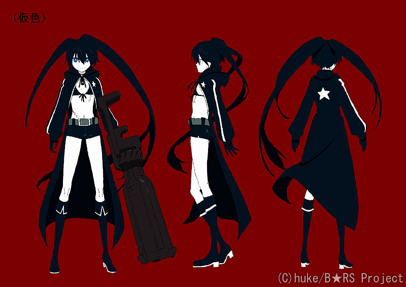 black rock shooter (black rock shooter) drawn by huke and matsuo_yuusuke