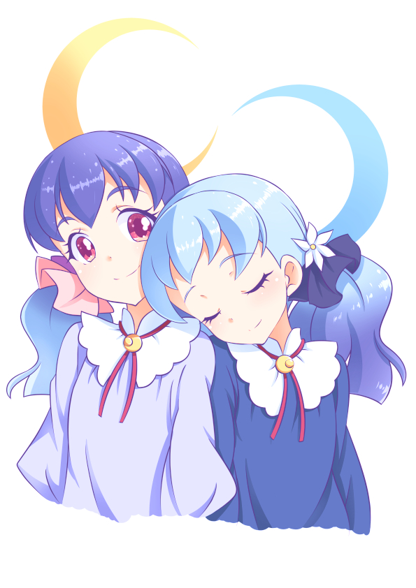 shirayuri kaguya and shirayuri sakuya (aikatsu! and 1 more) drawn by shiruppo