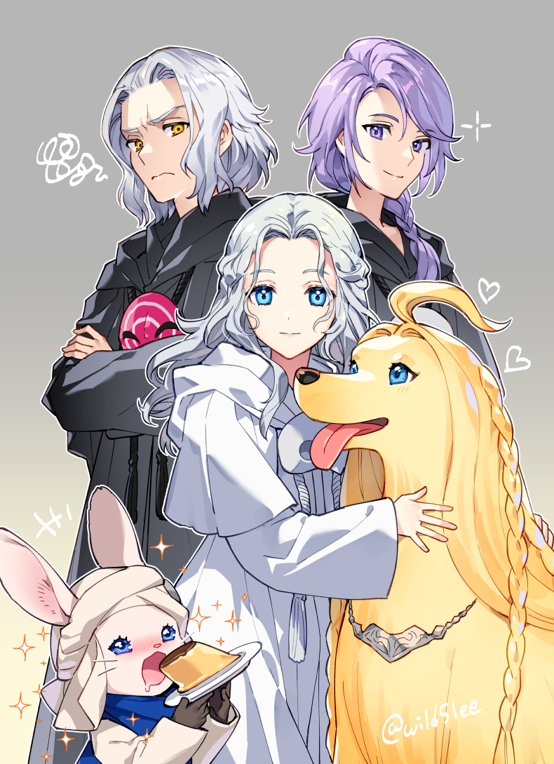 venat, emet-selch, hythlodaeus, loporrit, argos, and 1 more (final fantasy and 1 more) drawn by wild5lee
