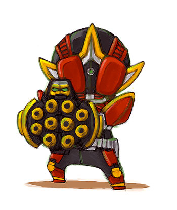kamen rider zeronos and deneb (kamen rider and 1 more) drawn by kaos