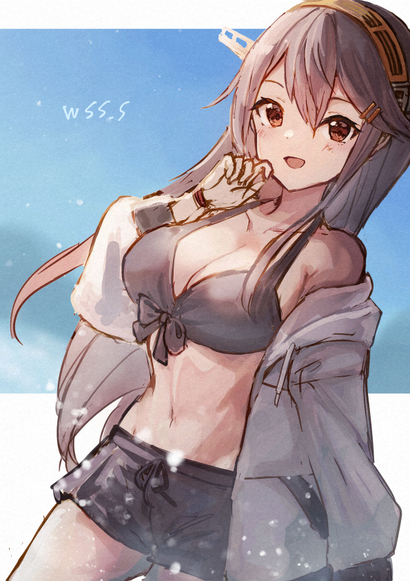haruna kai ni and haruna (kantai collection) drawn by wss_(nicoseiga19993411)