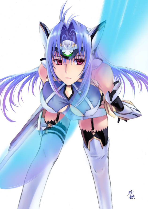kos-mos and kos-mos ver. 4 (xenosaga and 1 more) drawn by zhen_lu
