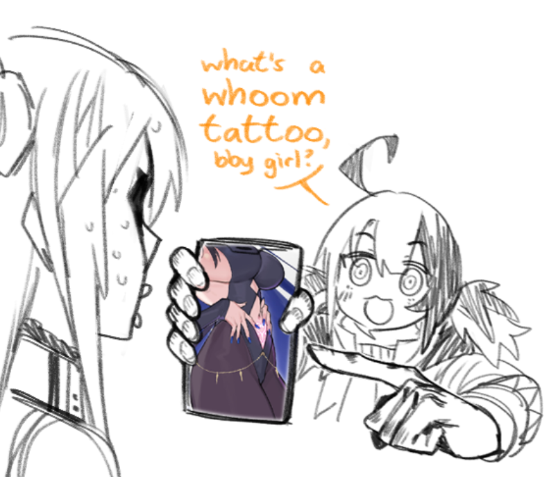 nerissa ravencroft and gigi murin (hololive and 1 more) drawn by dasdokter