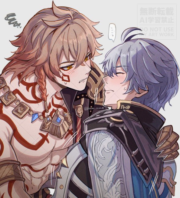 phainon and mydei (honkai and 1 more) drawn by ham_mmx