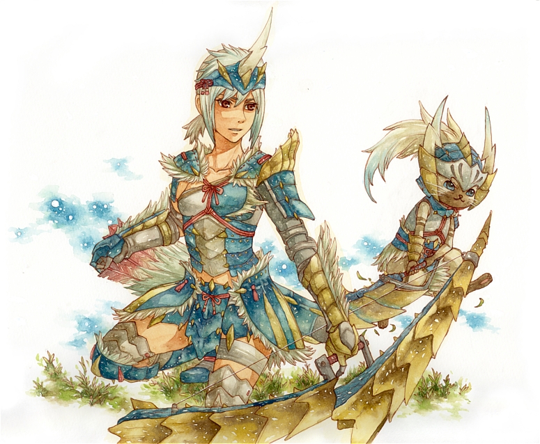 monster hunter (monster hunter and 1 more) drawn by ano_(anomiya)